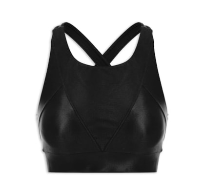 Top Alça Cruzada Liso - Preto