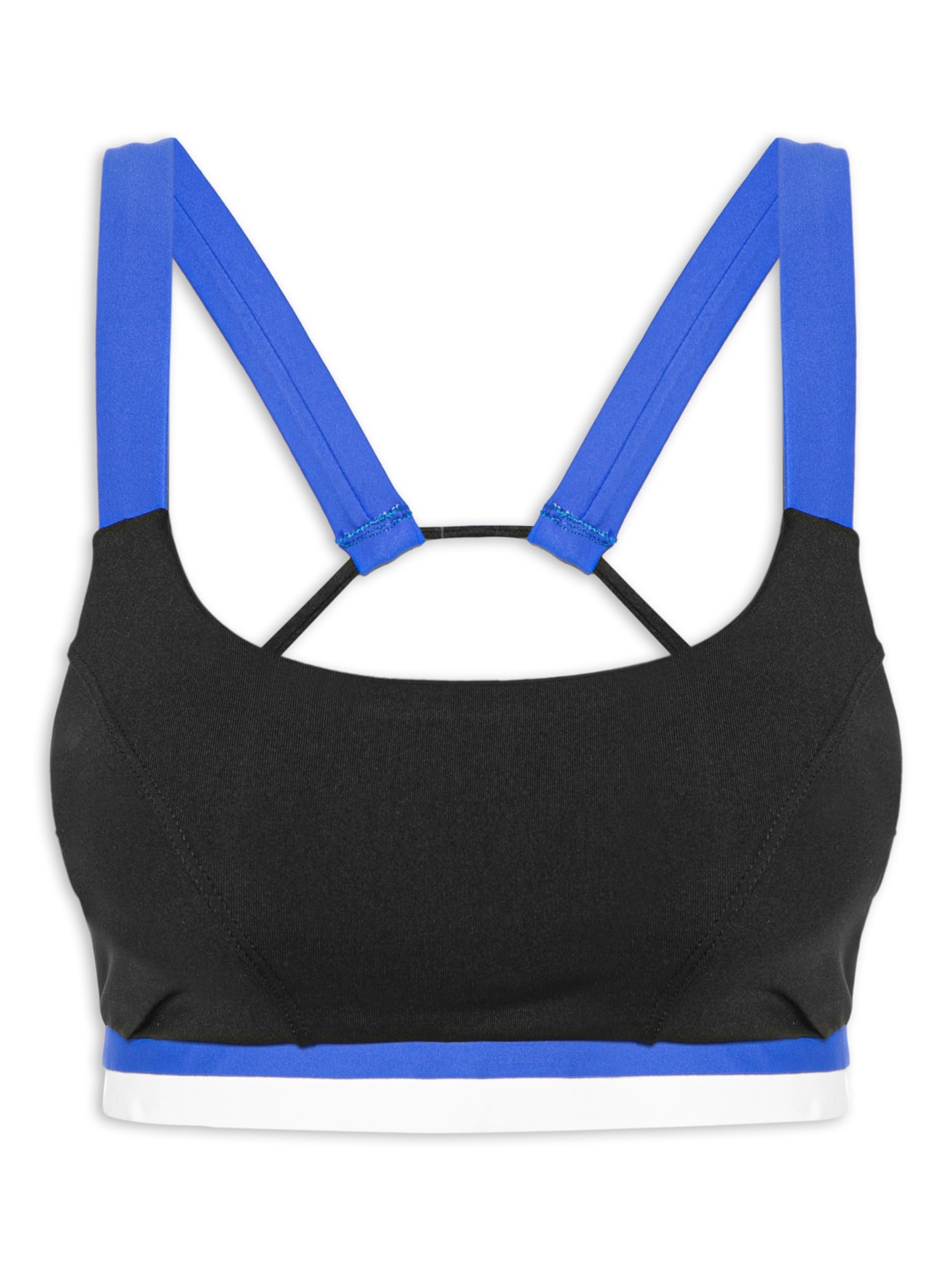 Top Alça Cruzada Liso - Preto