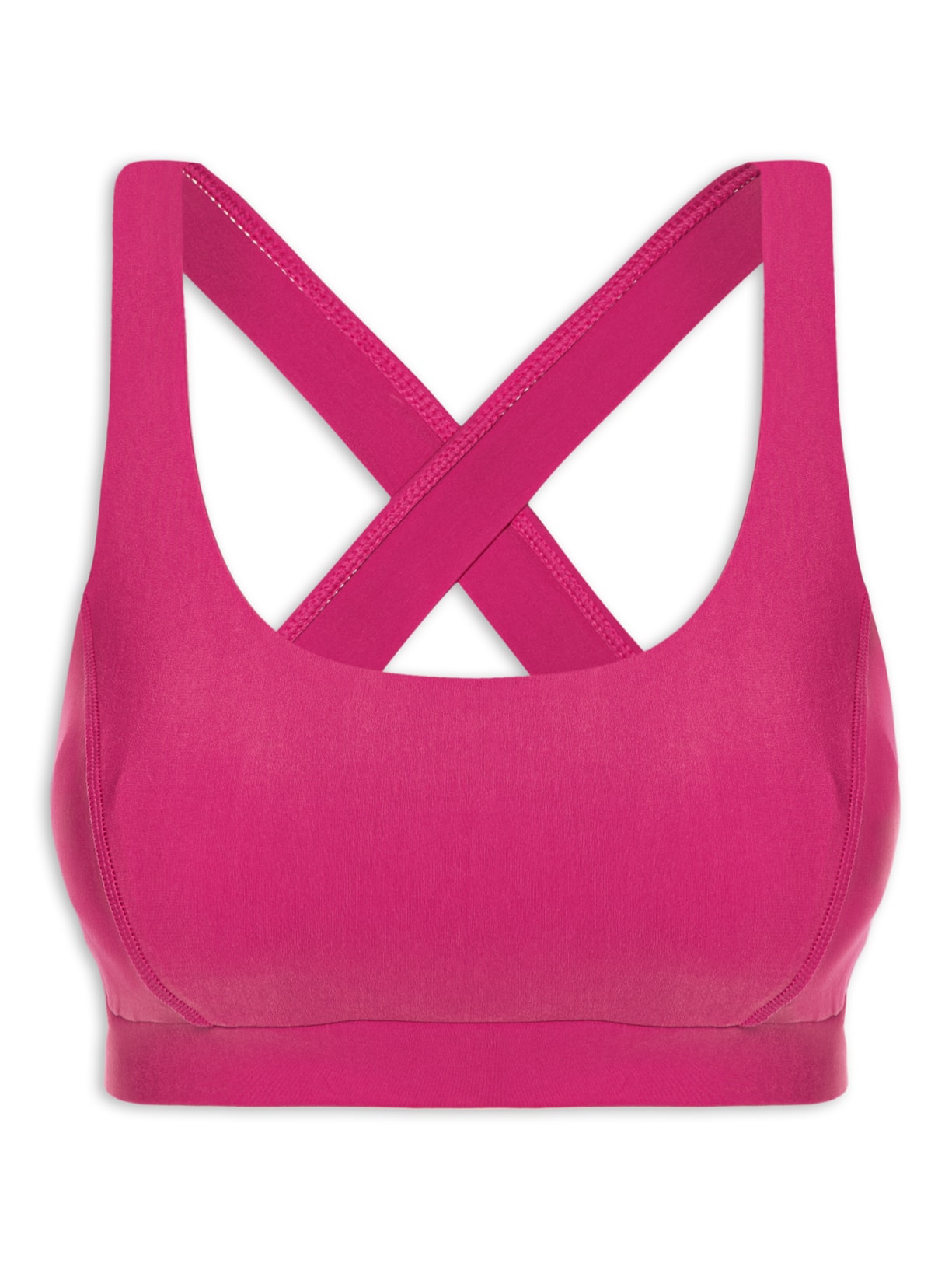 Top Alça Cruzada Liso - Rosa