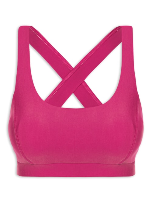 Top Alça Cruzada Liso - Rosa