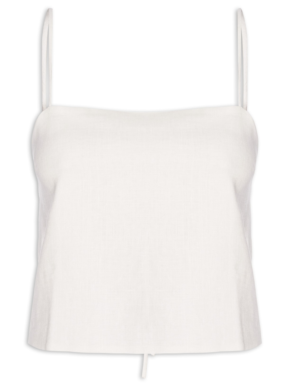 Top Alça de Linho - Off White