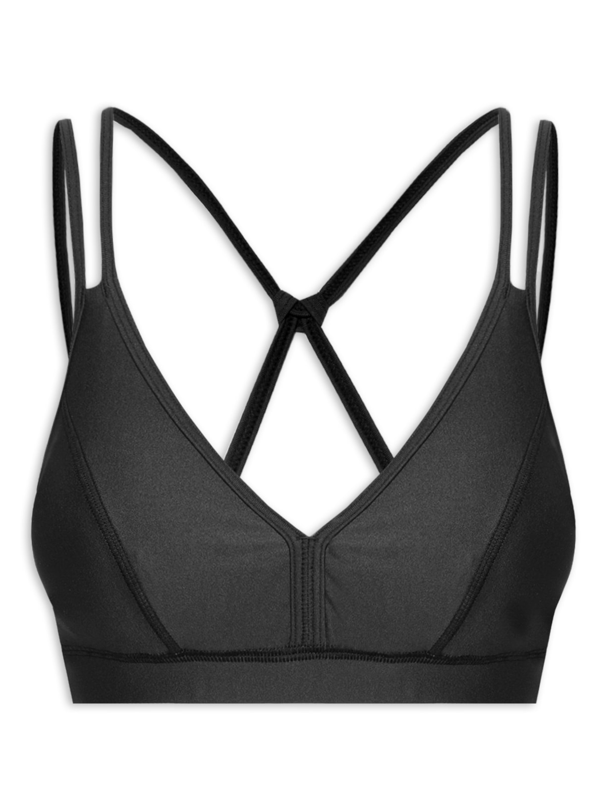 Top Alça Especial Liso - Preto