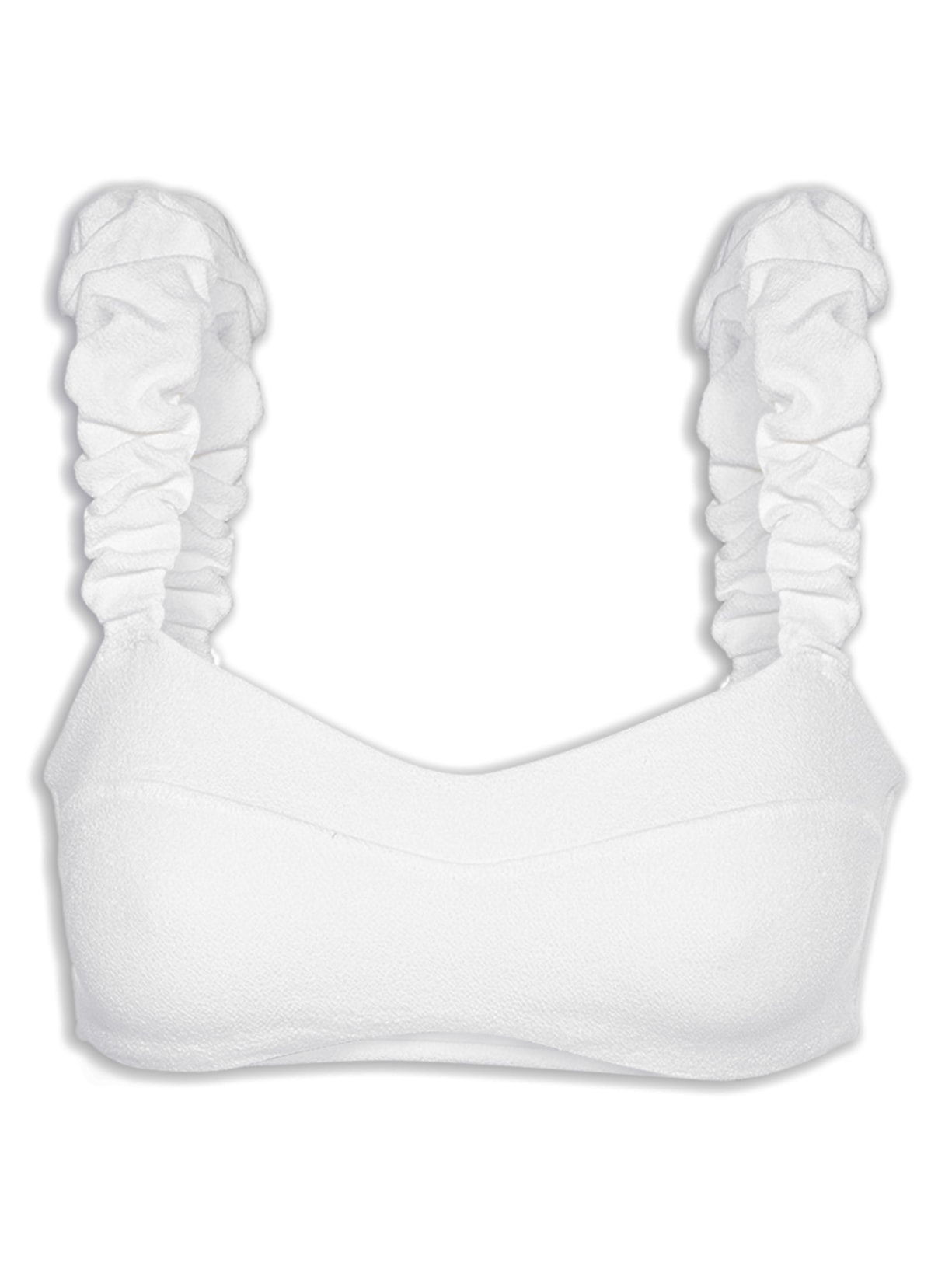 Top Alça Fru Fru - Branco