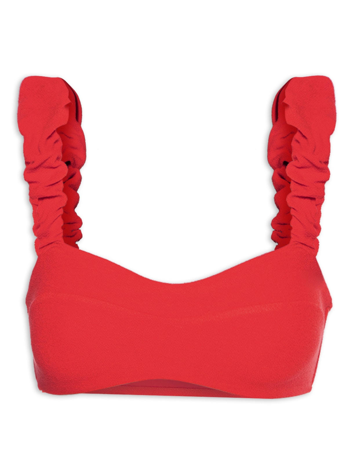 Top Alça Fru Fru - Vermelho