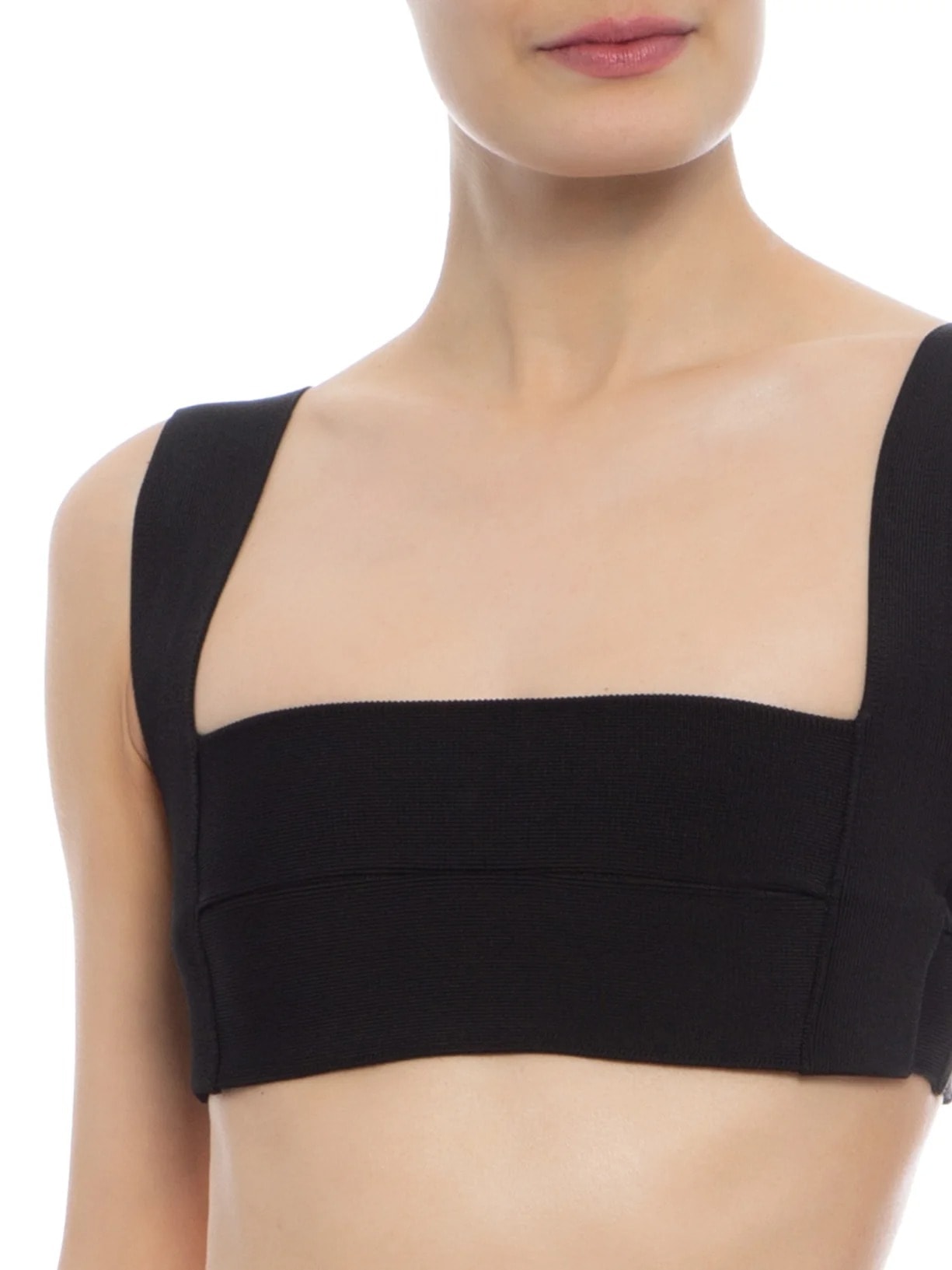 Top Alça Larga Tricot Preto Haight