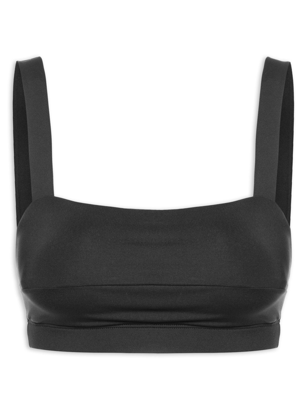 Top Alça Liso - Preto