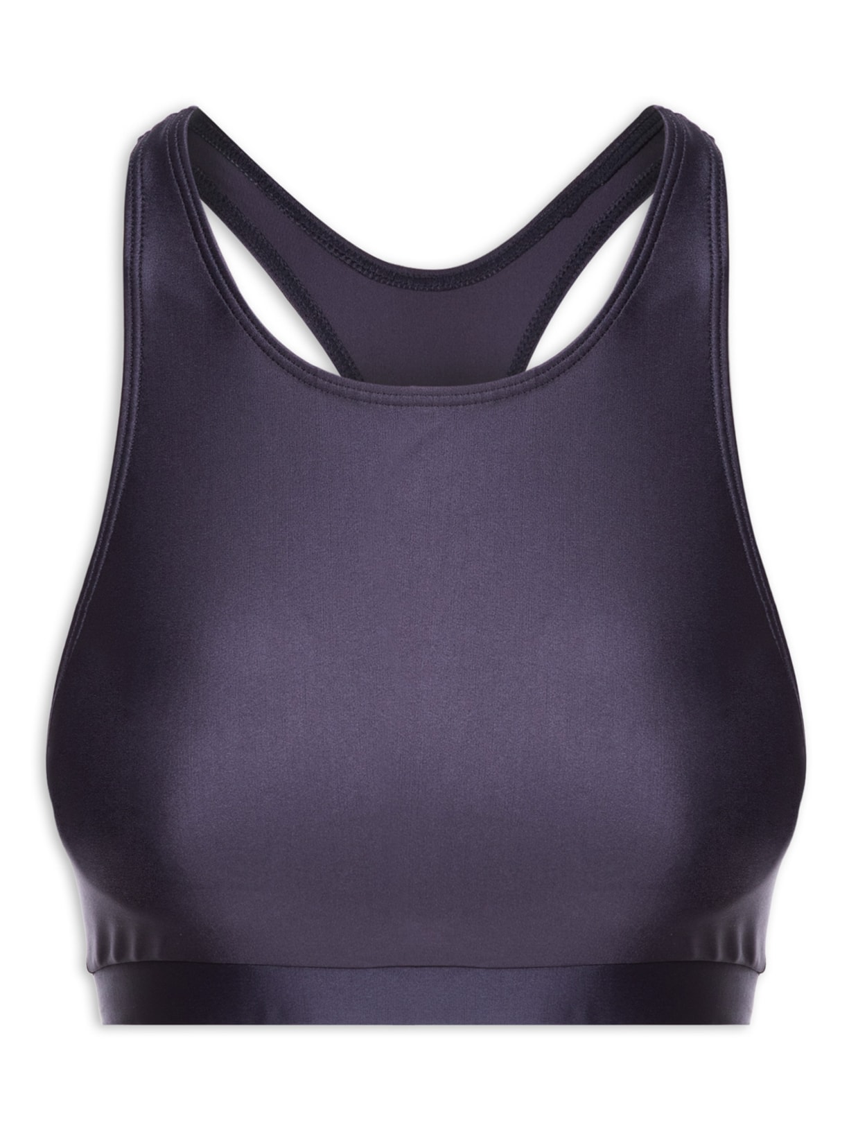 Top Alça Nadador Liso Azul Body For Sure