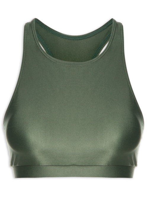 Top Alça Nadador Liso - Verde