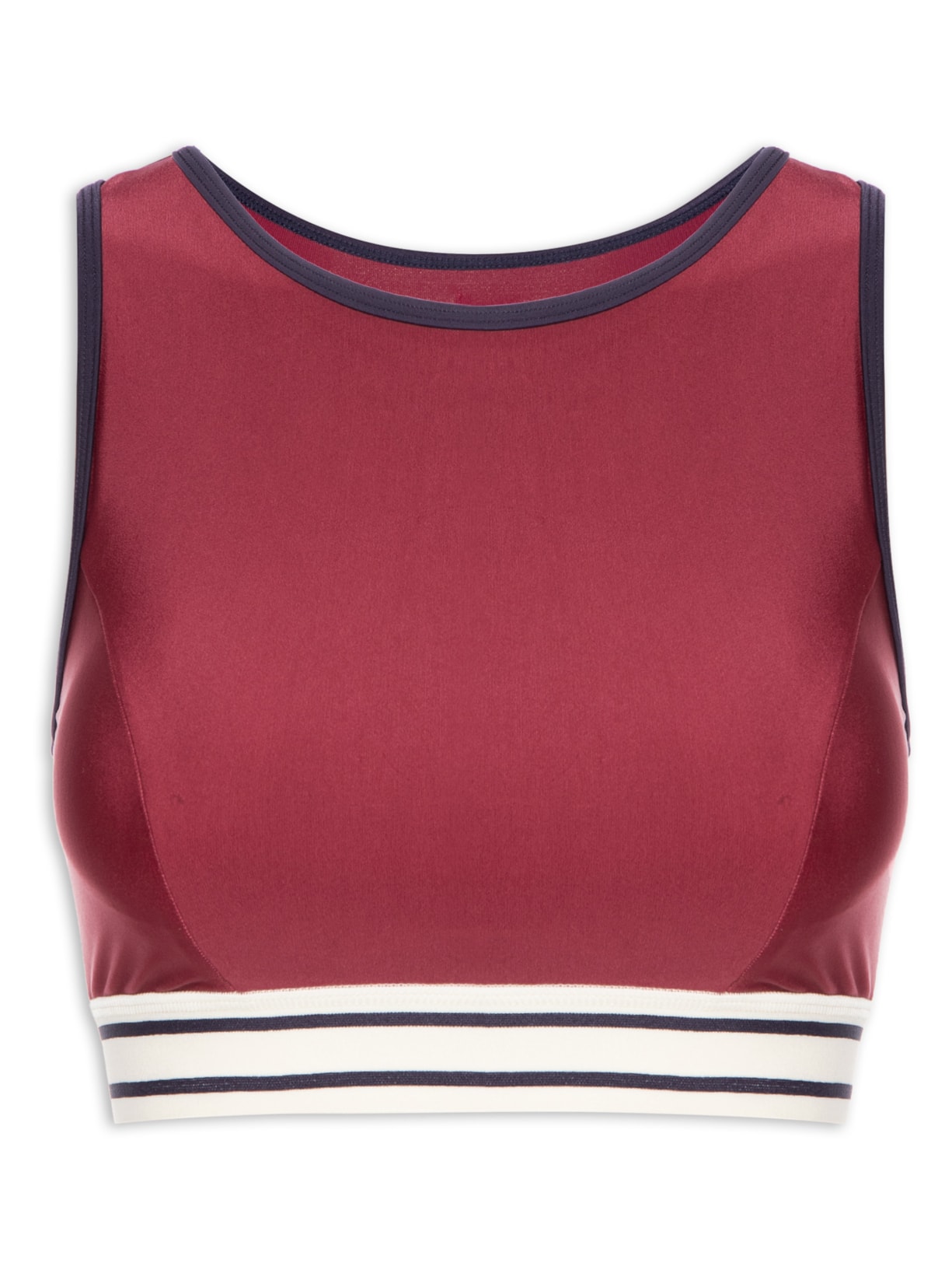 Top Alça Nadador Liso - Vinho