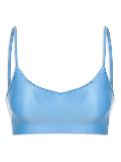 Top Alça Reta Basic Colors - Azul