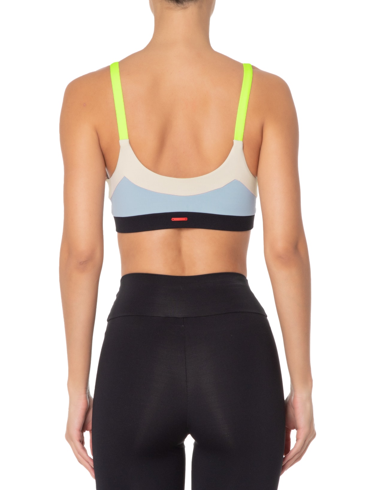 Top Alça Reta Liso Azul Body For Sure