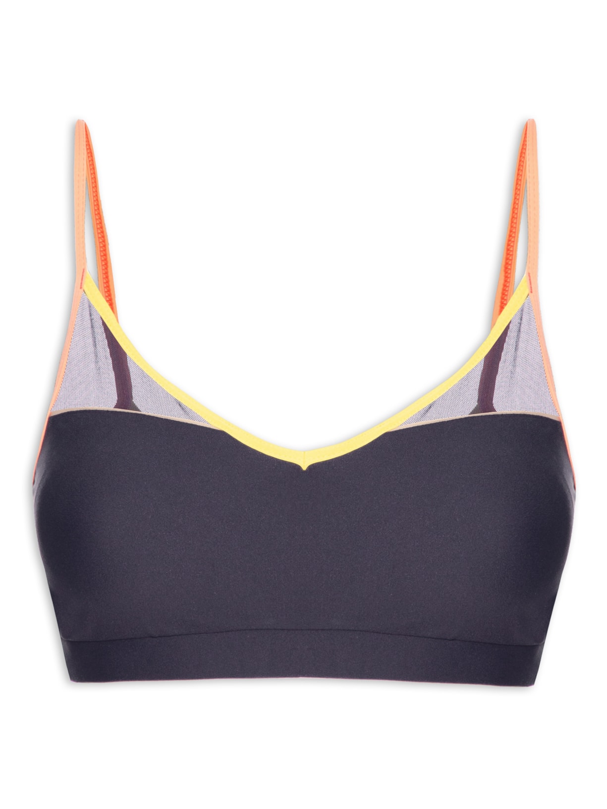 Top Alça Reta Liso - Azul