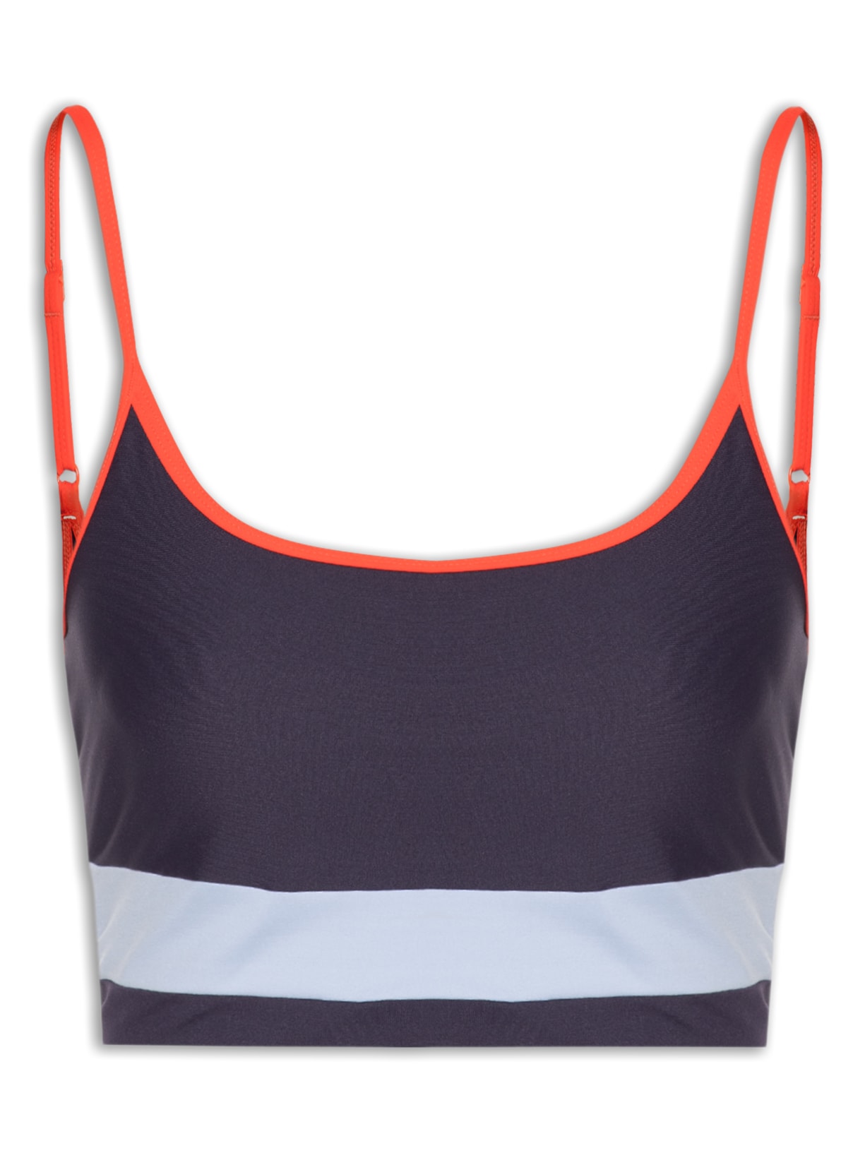 Top Alça Reta Liso - Azul