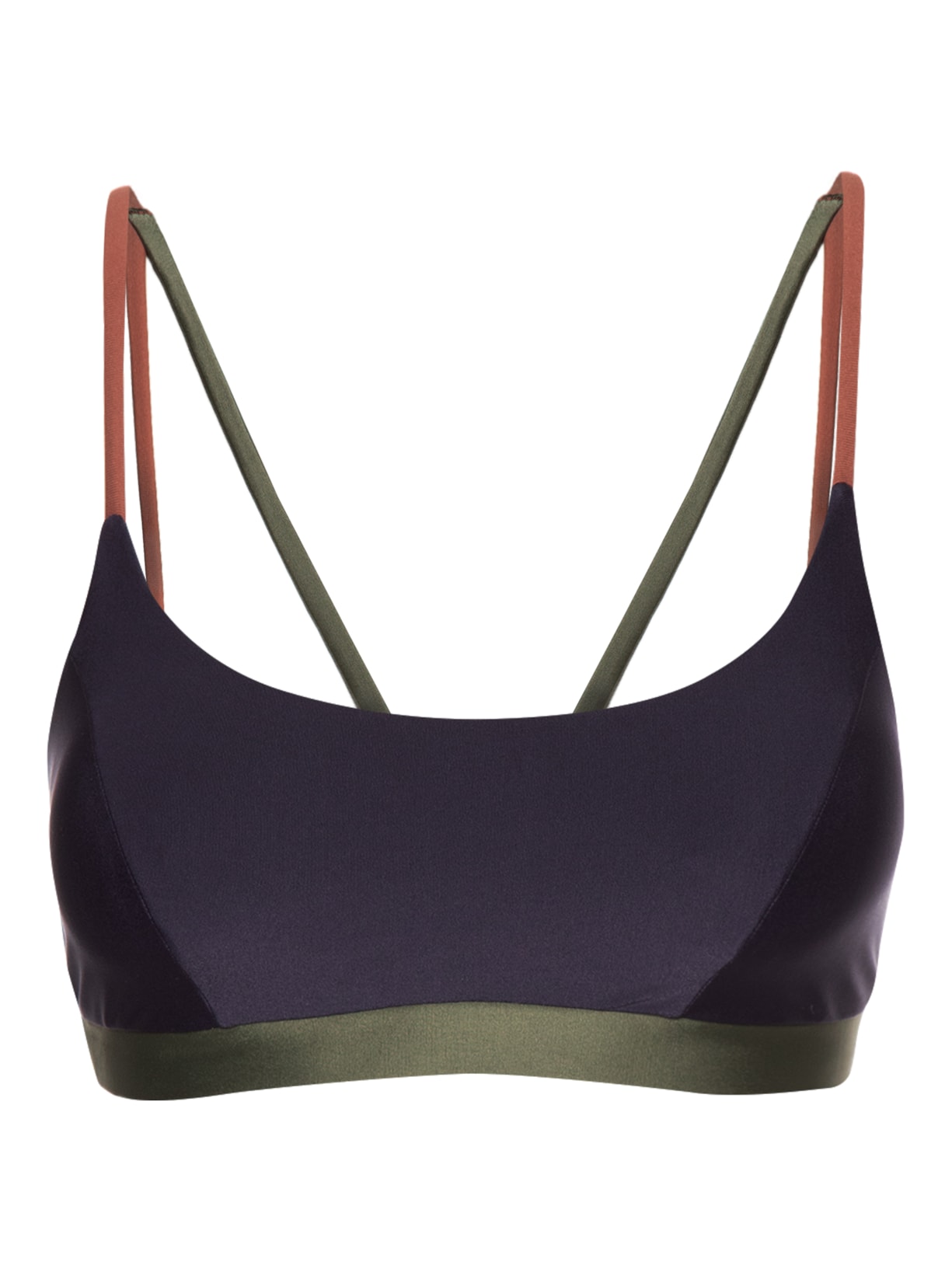 Top Alça Reta Liso - Azul