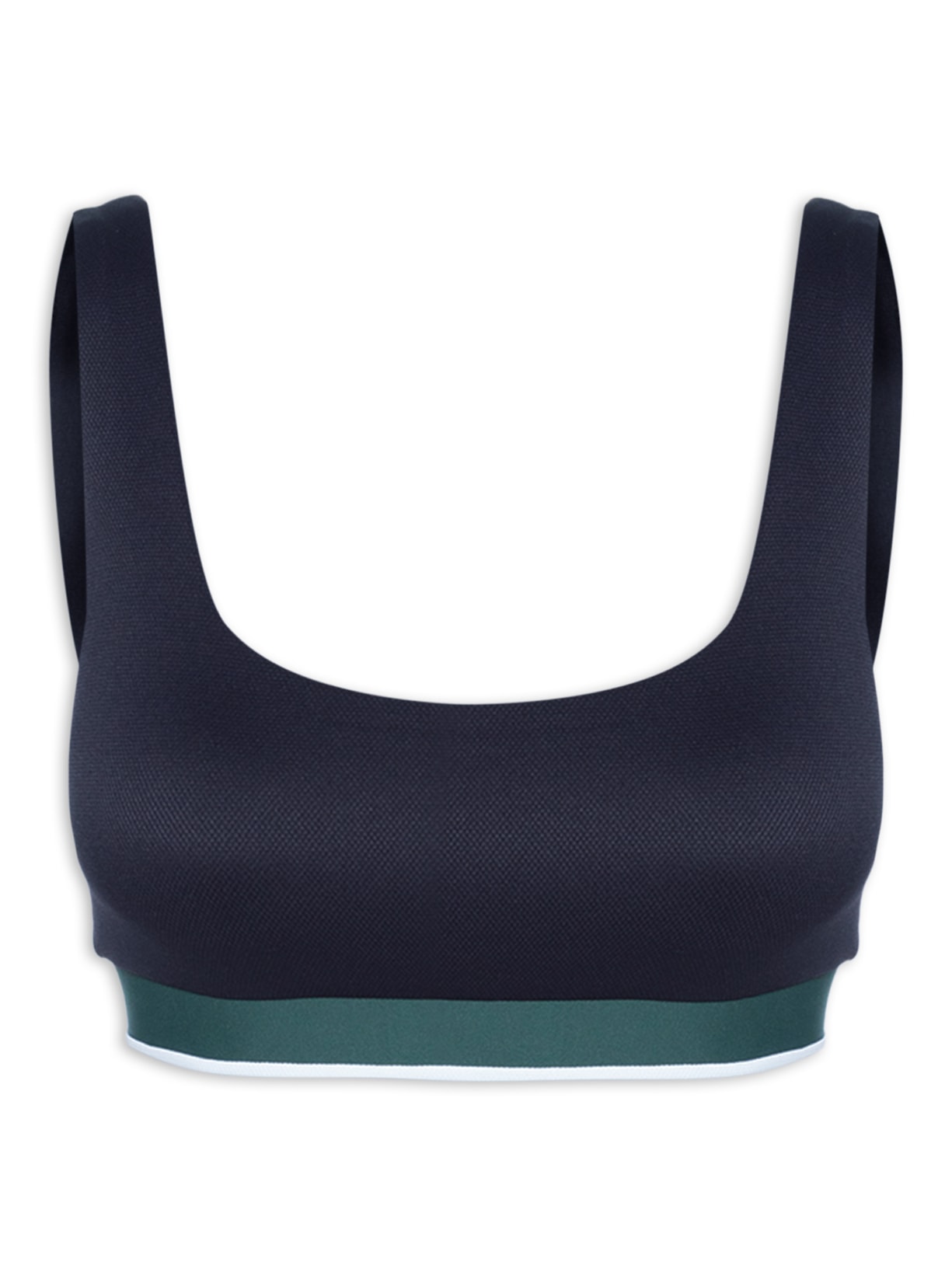 Top Alça Reta Liso - Azul