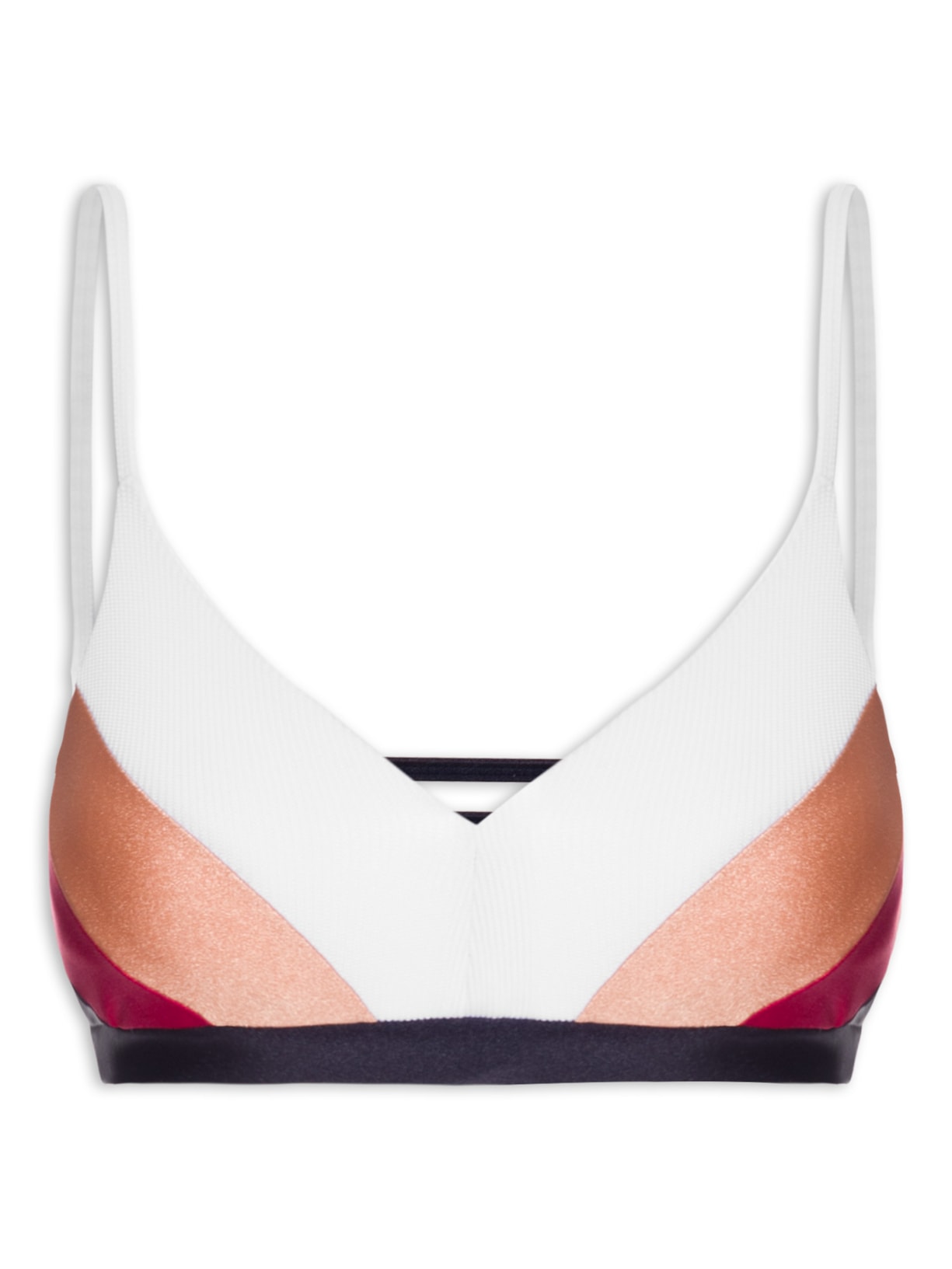 Top Alça Reta Liso - Branco