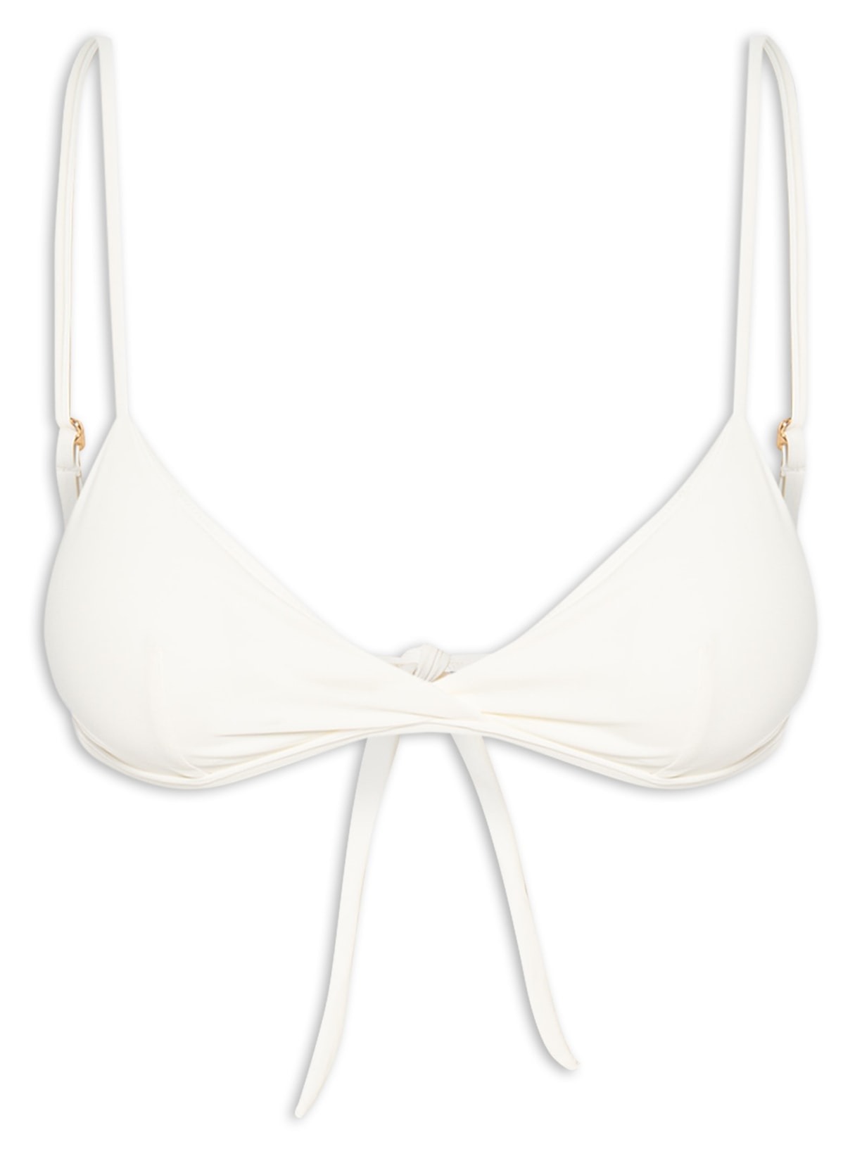Top Alça Reta Liso - Branco
