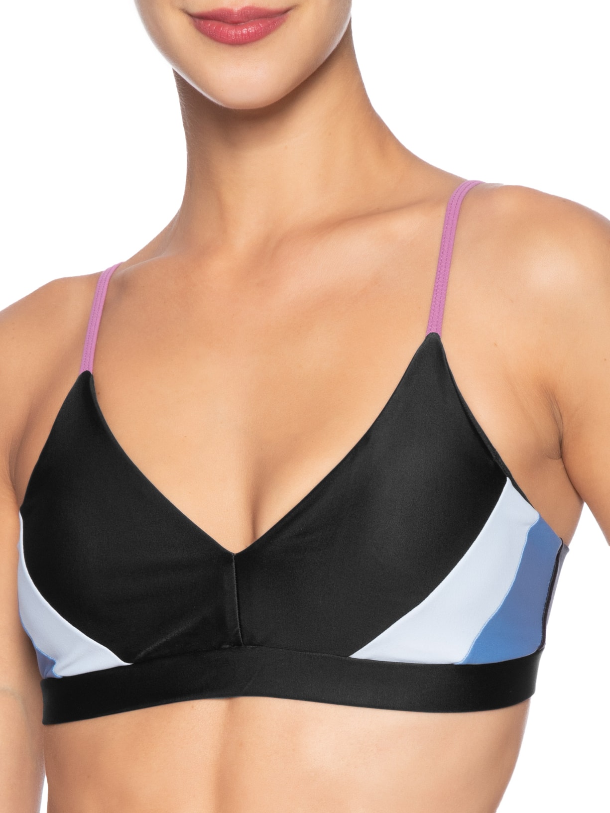 Top Alça Reta Liso Pop Preto Body For Sure