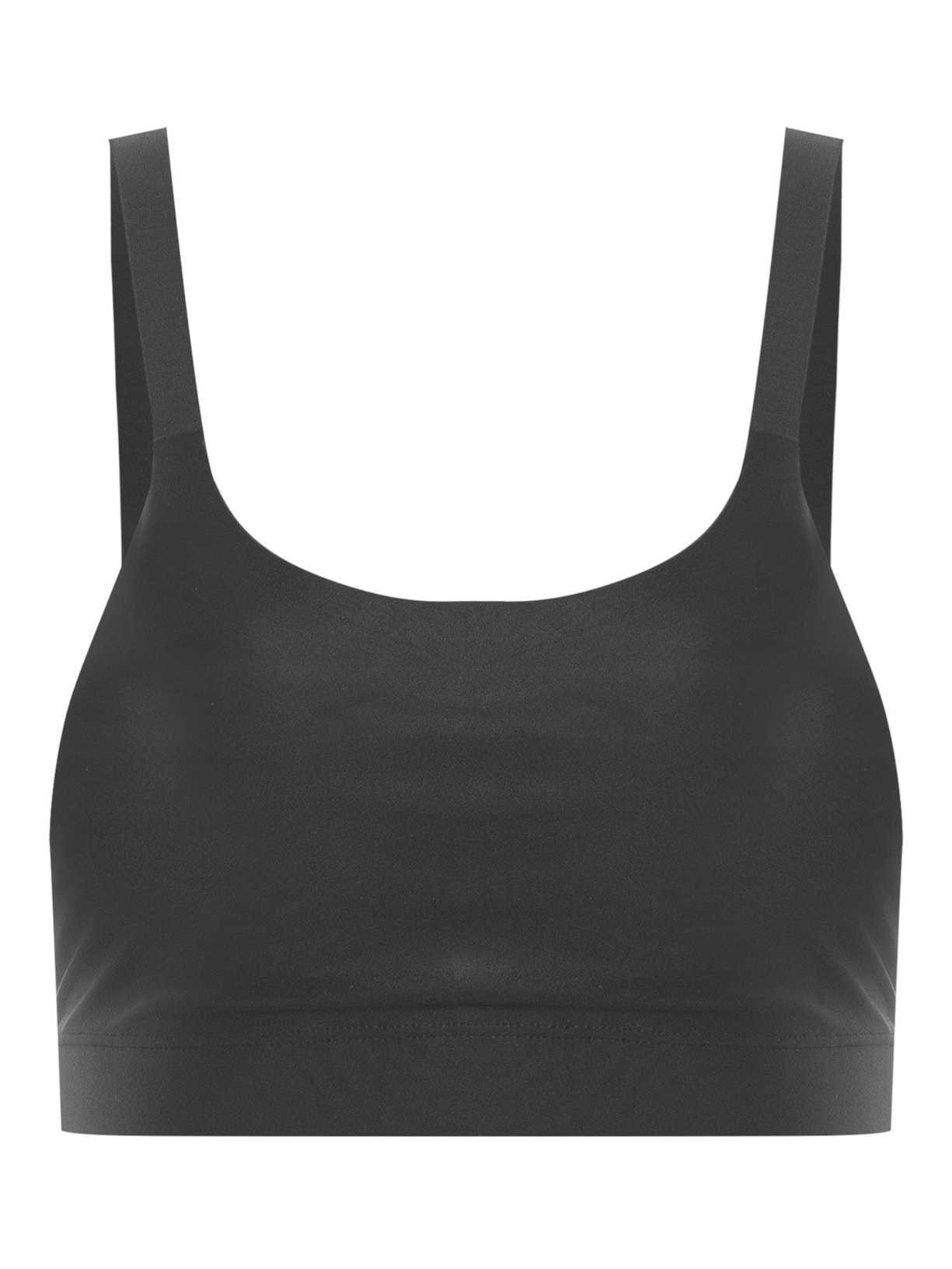 Top Alça Reta Liso - Preto