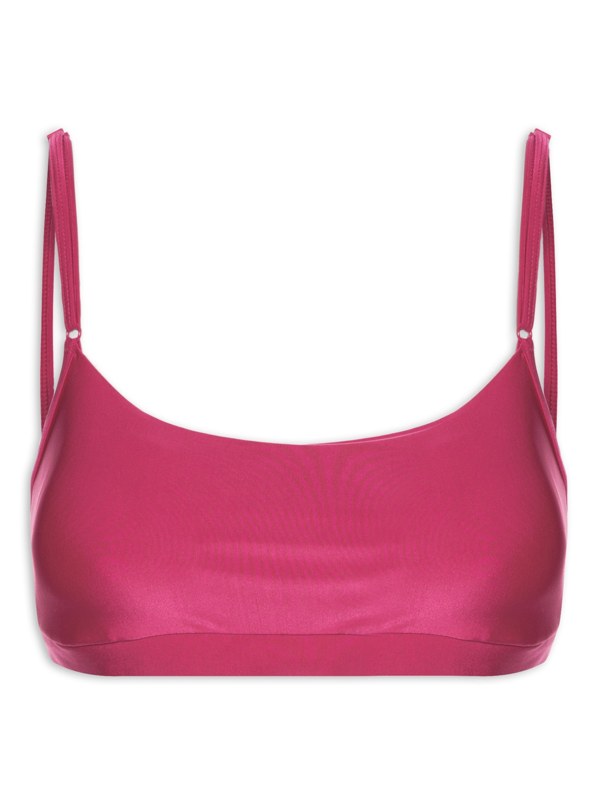 Top Alça Reta Liso - Rosa