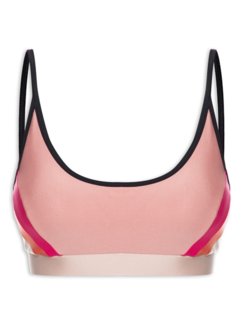 Top Alça Reta Liso - Rosa