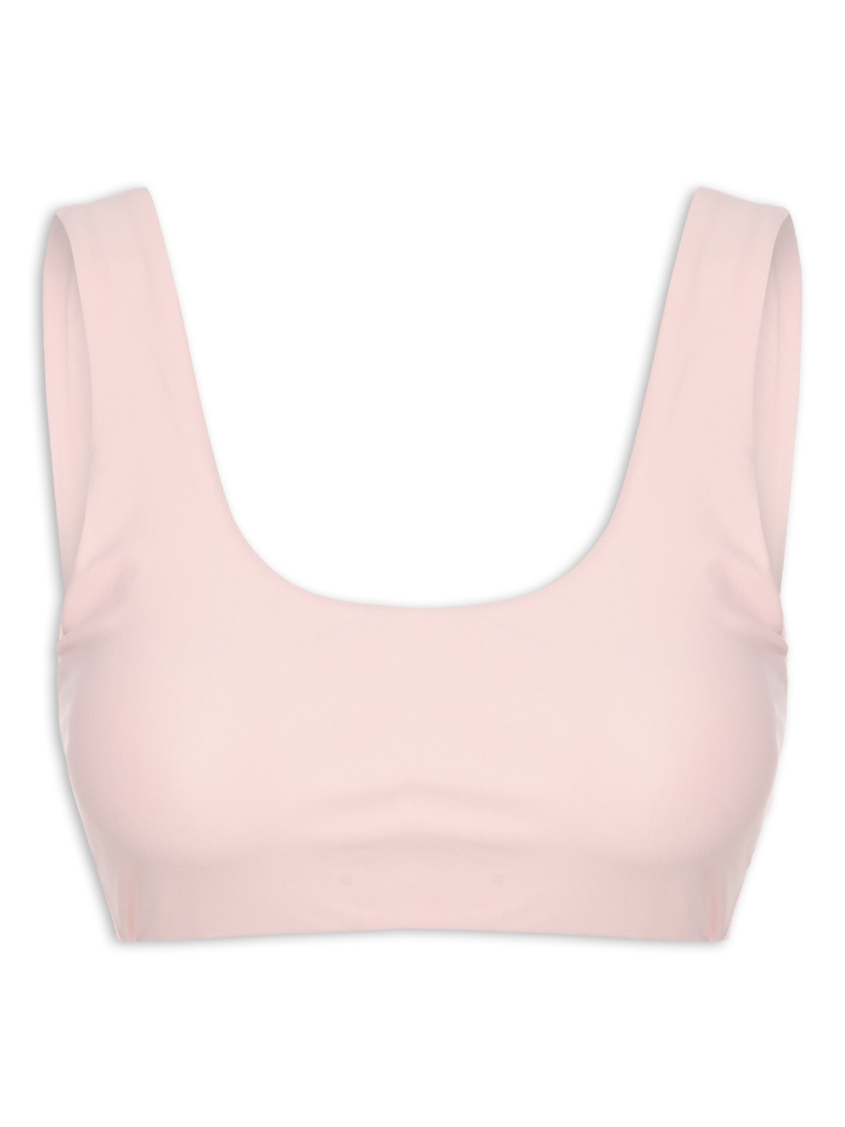 Top Alça Reta Liso - Rosa