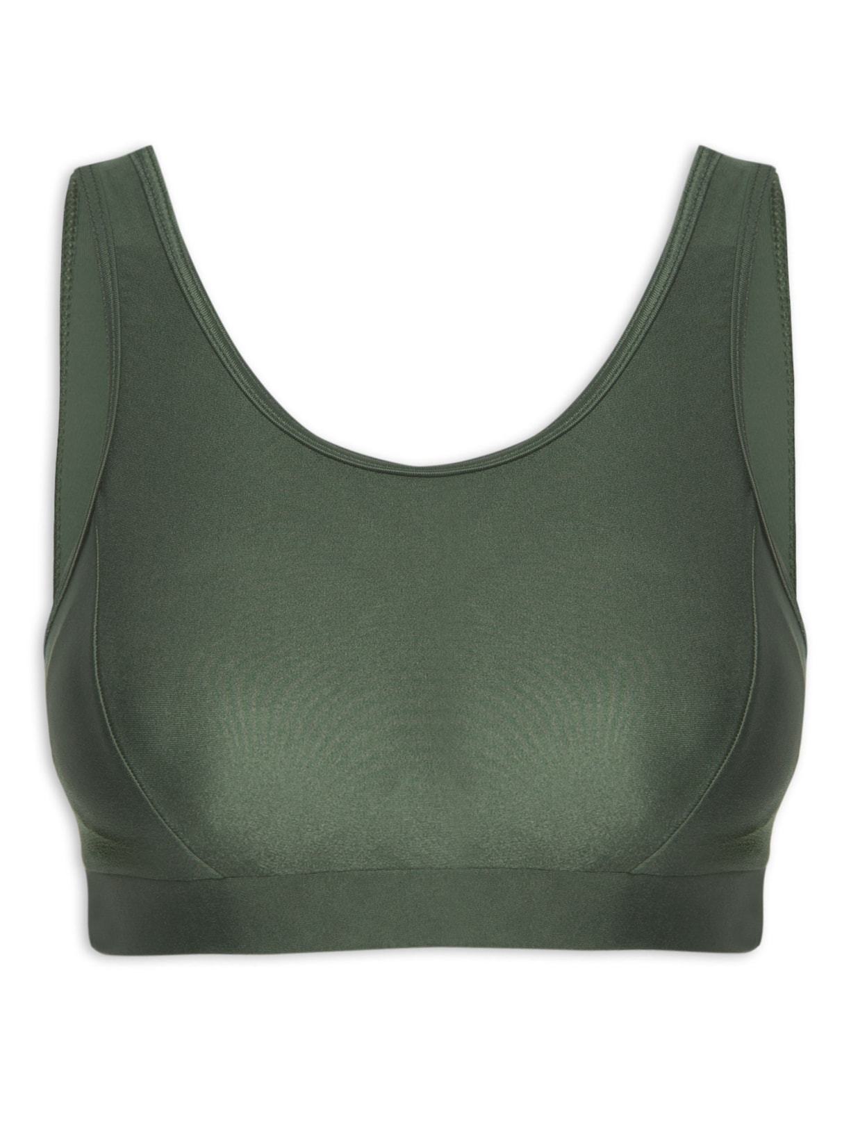 Top Alça Reta Liso - Verde