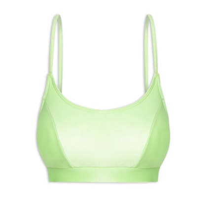 Top Alça Reta Liso - Verde 