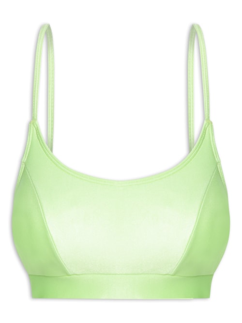 Top Alça Reta Liso - Verde