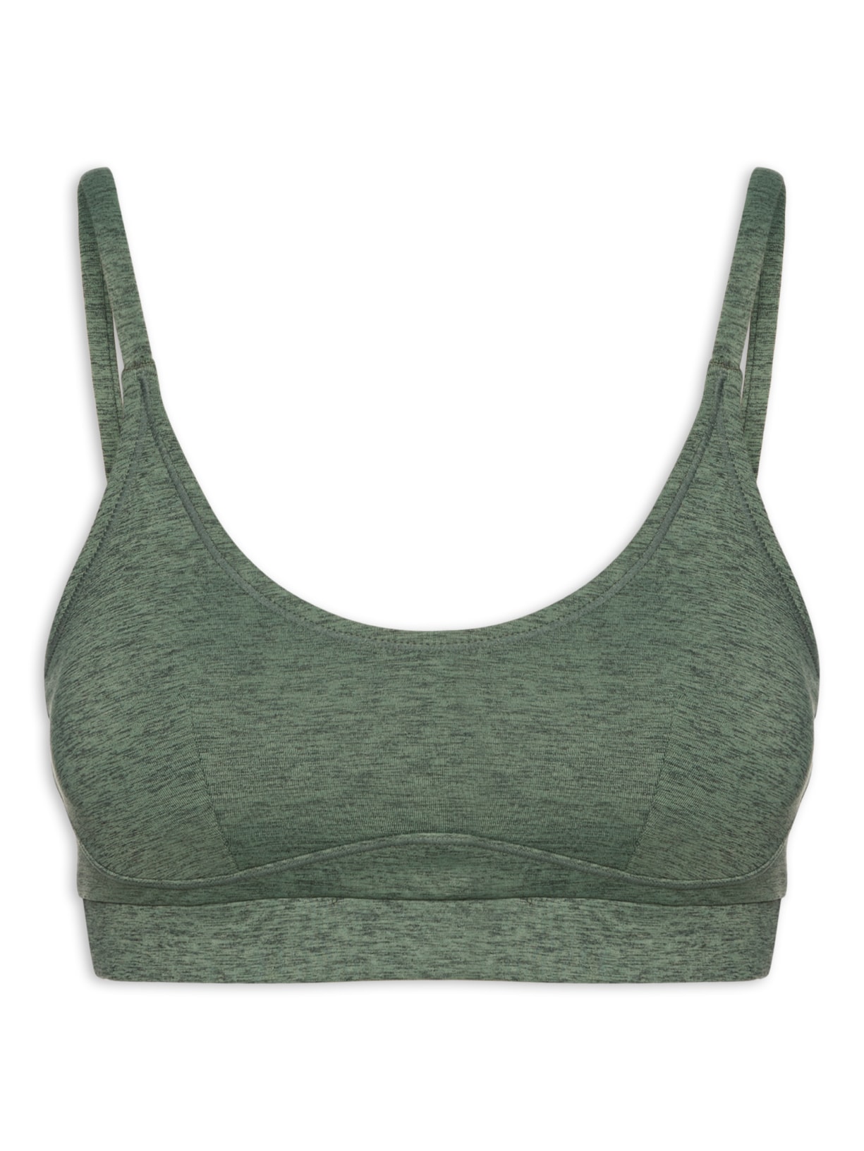 Top Alça Reta Liso - Verde