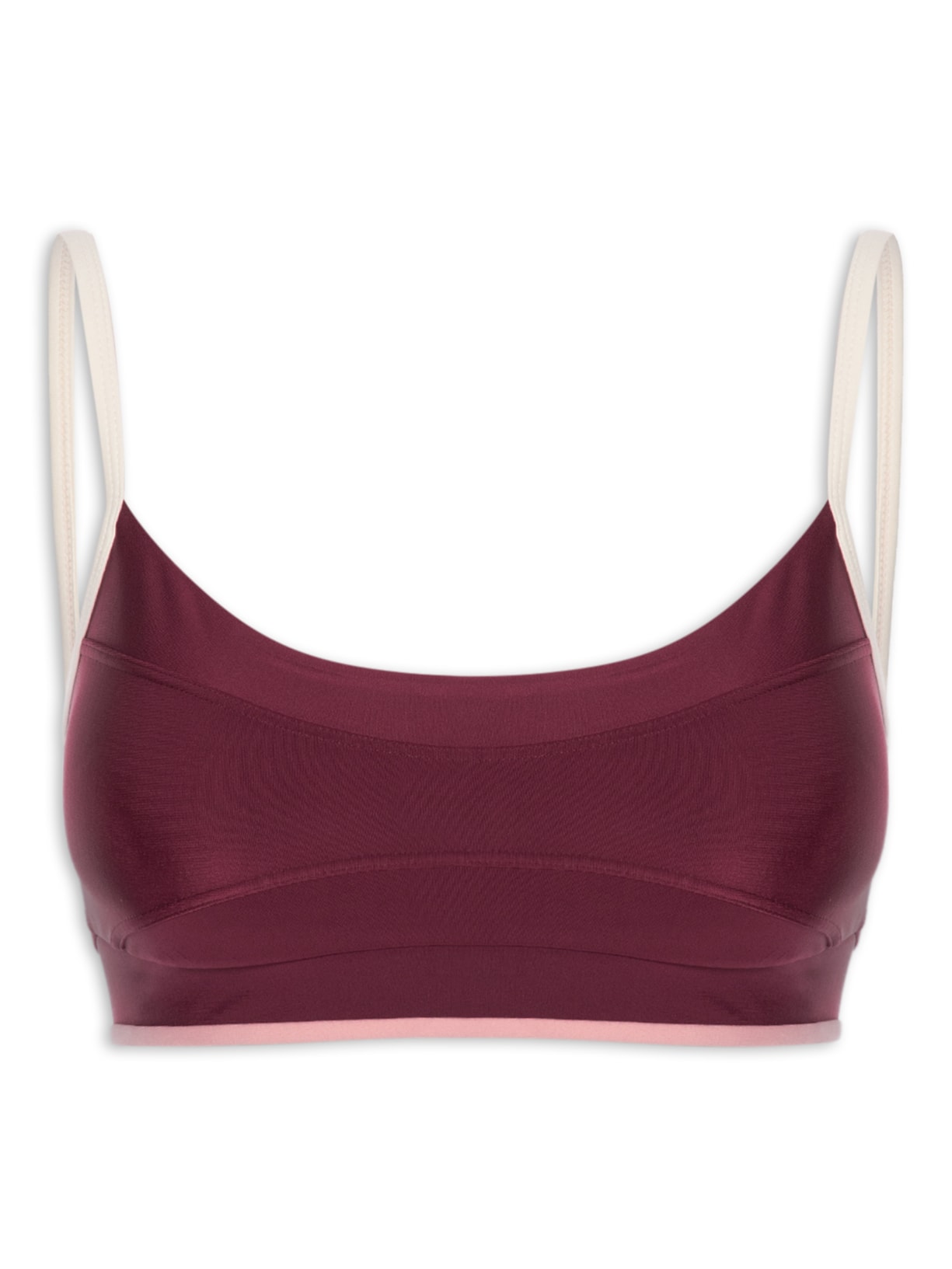 Top Alça Reta Liso Zen Roxo Body For Sure