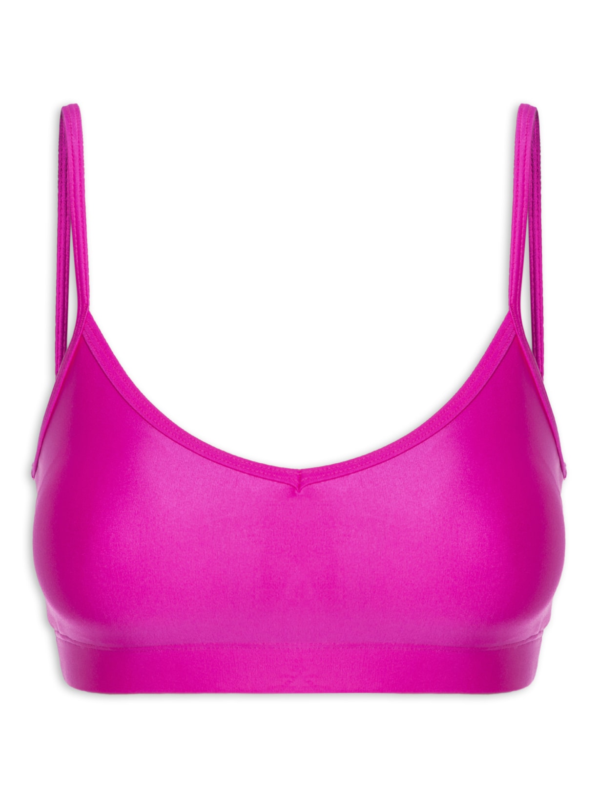 Top Alça Reto Liso - Rosa
