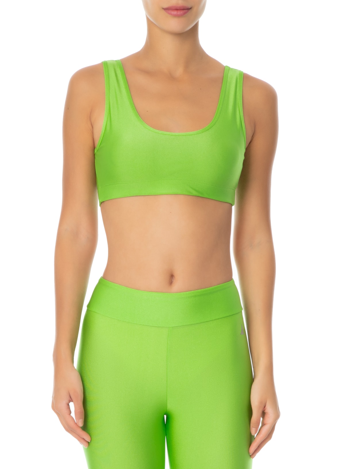 Top Alças Basic Color Verde Lauf