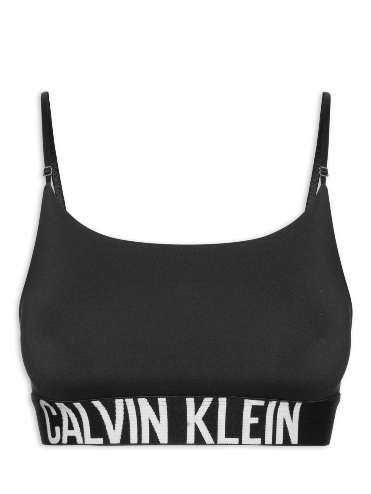 Top Alças Faixa Micro Intense Power Preto Calvin Klein Underwear