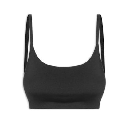 Top Alças Finas Basic Perene Opção - Preto