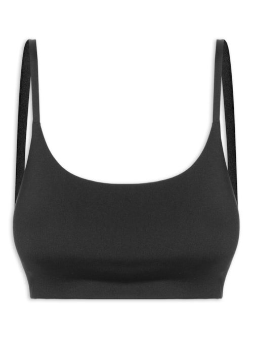 Top Alças Finas Basic Perene Opção - Preto
