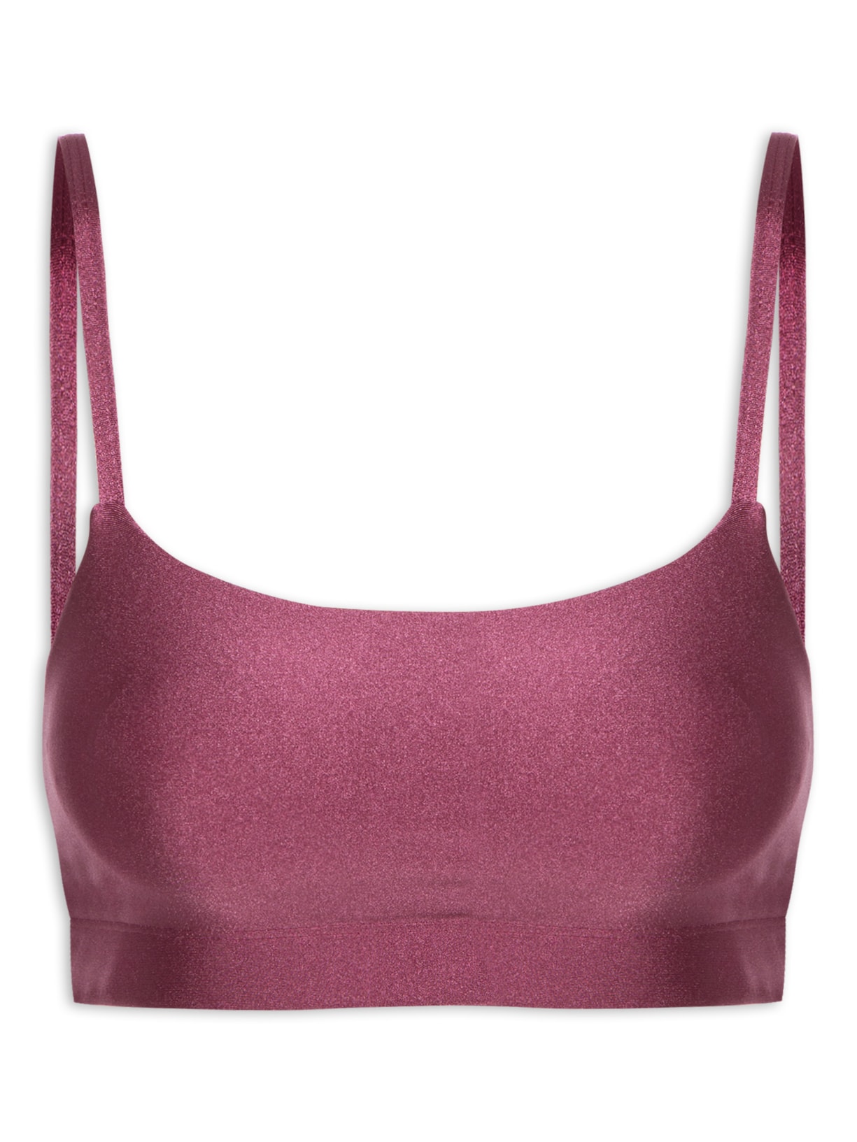 Top Alças Finas Color - Vinho