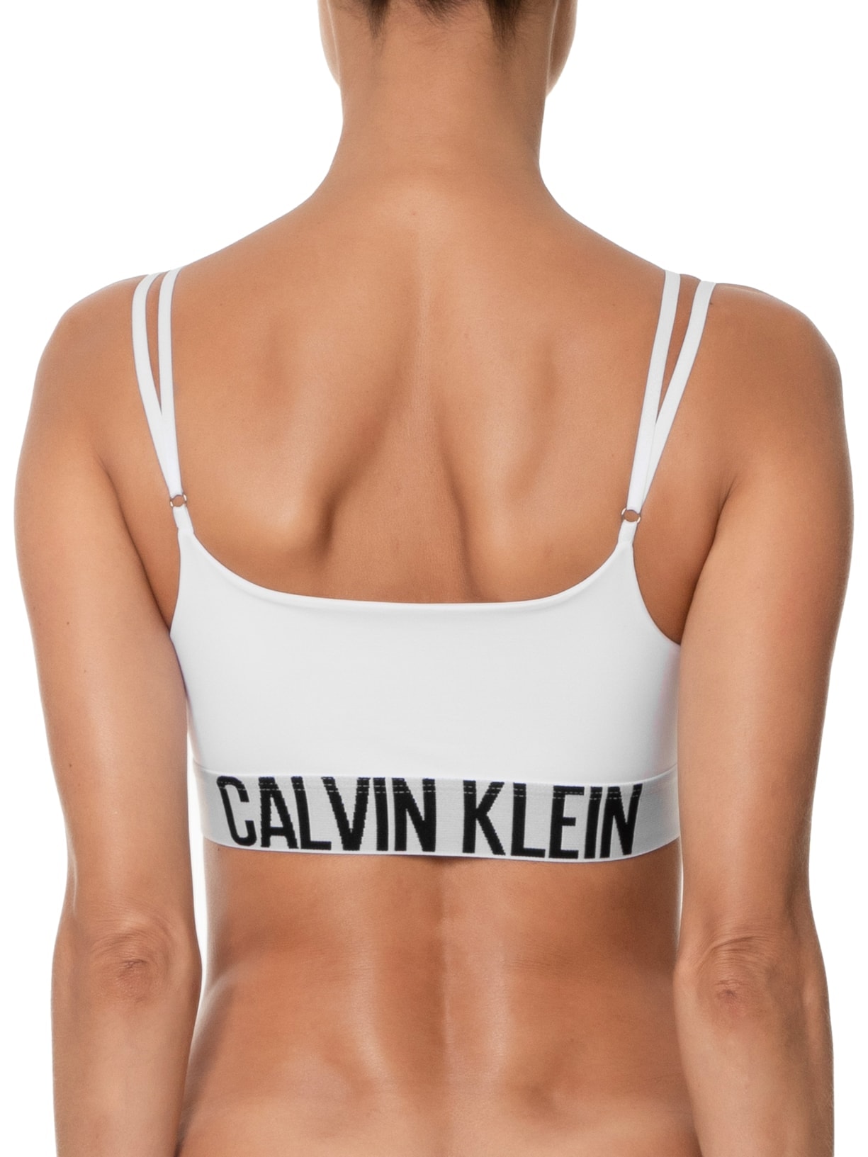 Top Alças Fixas Micro Intense Power Branco  Calvin Klein Underwear