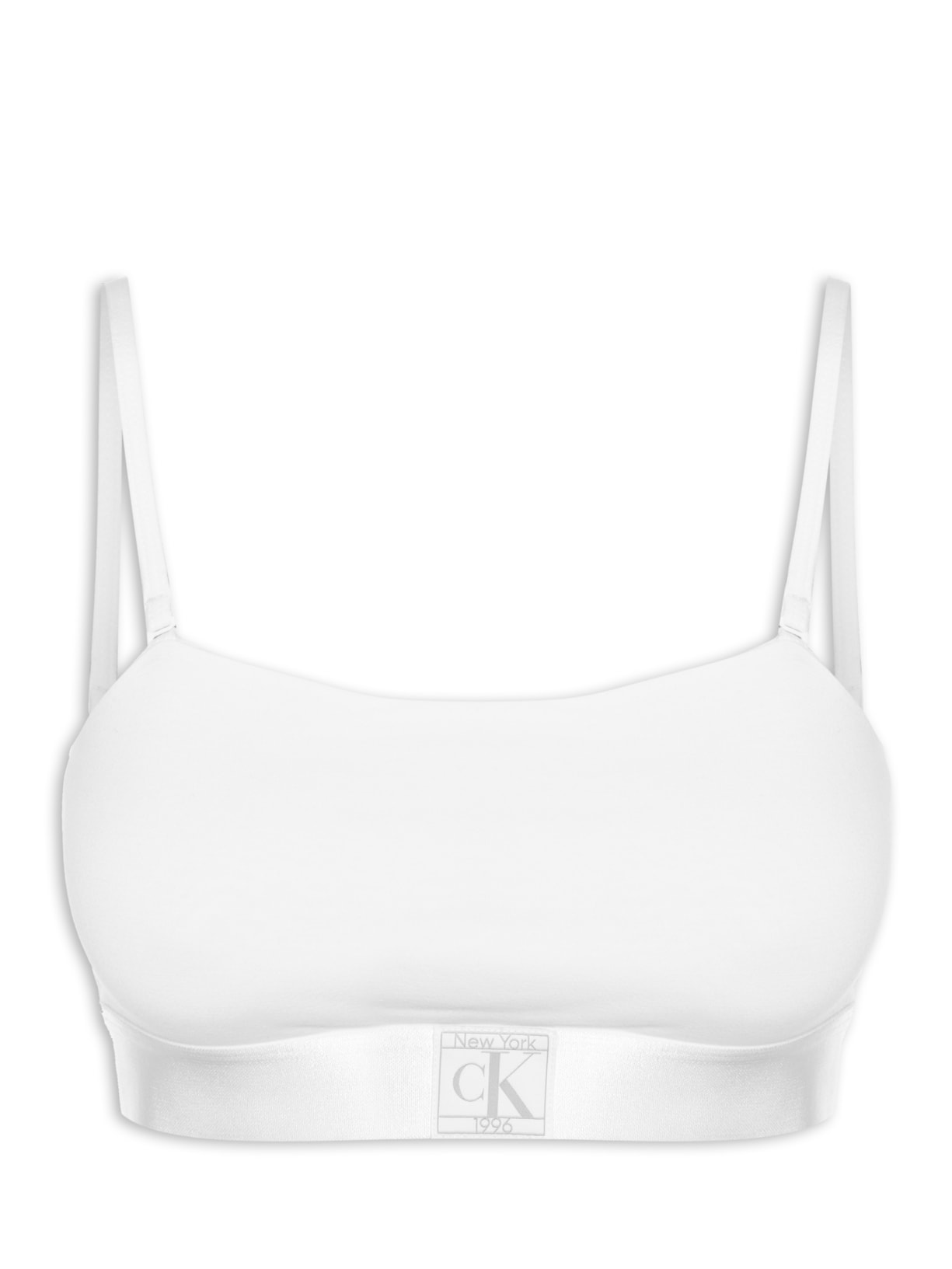 Top Alças Removíveis Em Cotton 1996 - Branco