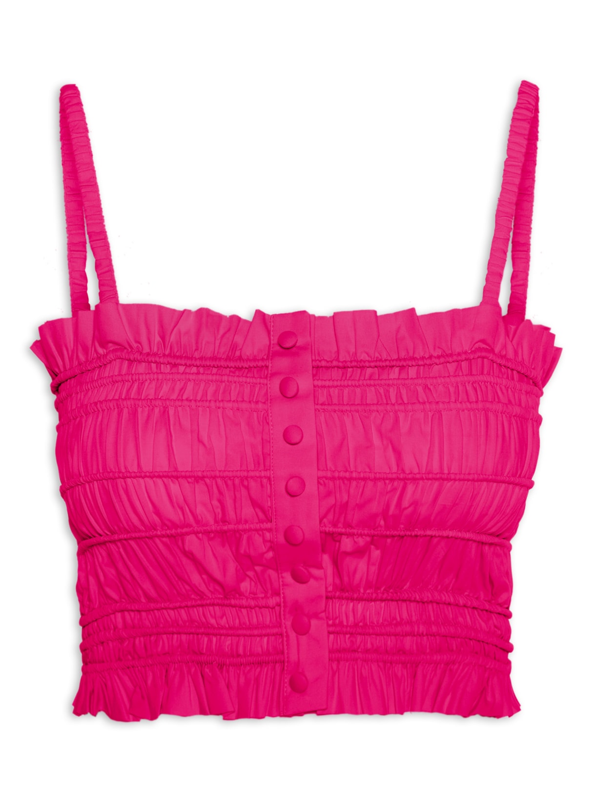 Top Alcinha Com Franzido Rosa '2Essential