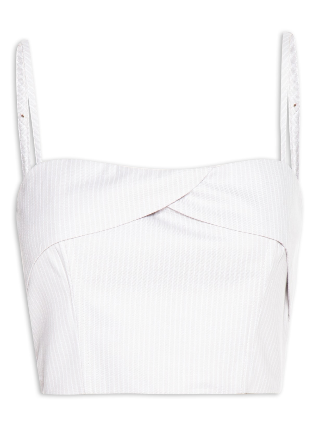 Top Alfaiataria Risca De Giz - Cinza