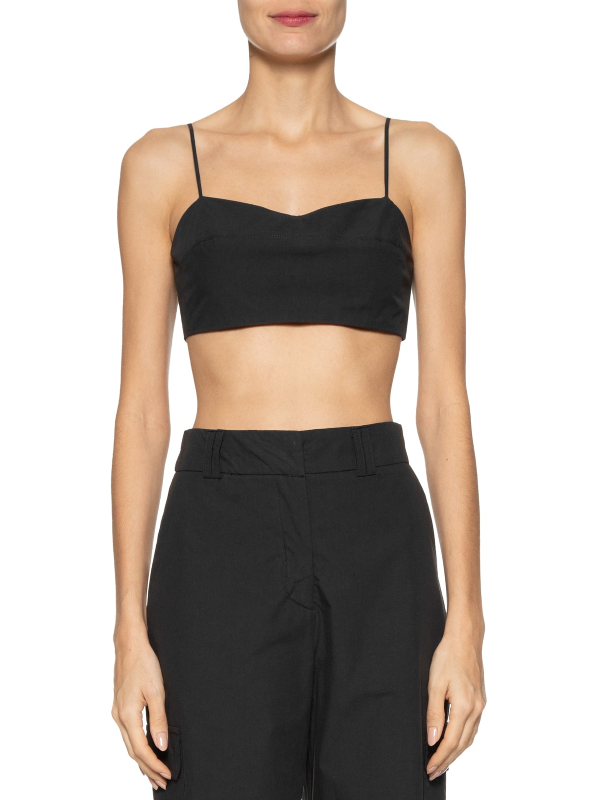 Top Algodão Recorte Busto Preto Dress To