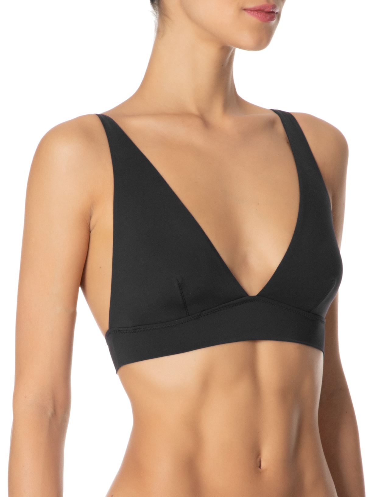 Top Alongado Básico Preto Farm