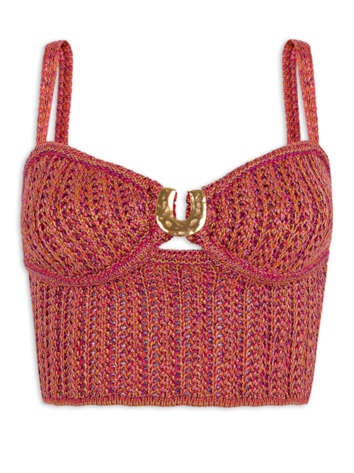 Top Aria Tricot - Rosa