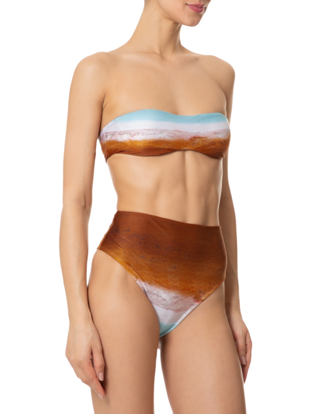 Top Aro Bandeau Recycled Marrom Lenny Niemeyer + Misci