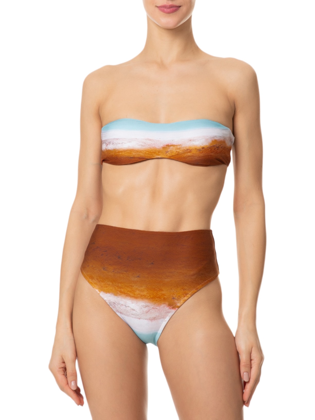Top Aro Bandeau Recycled Marrom Lenny Niemeyer + Misci