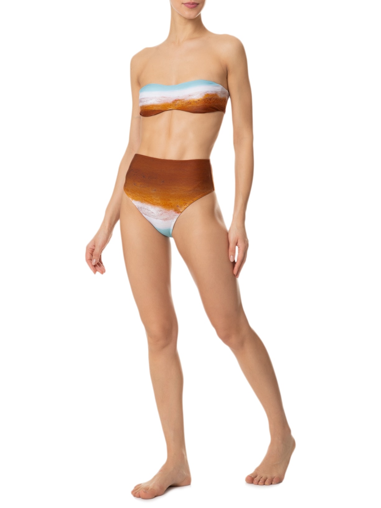Top Aro Bandeau Recycled Marrom Lenny Niemeyer + Misci