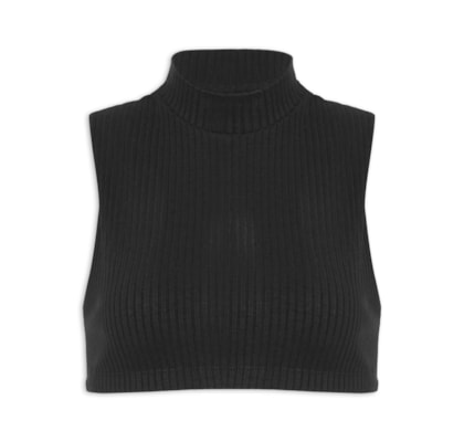 Top Aro Golinha Rib - Preto