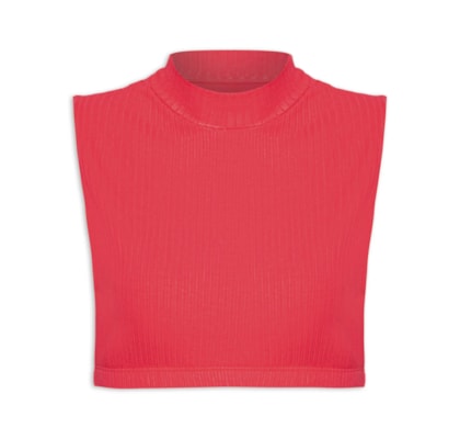 Top Aro Golinha Rib - Vermelho