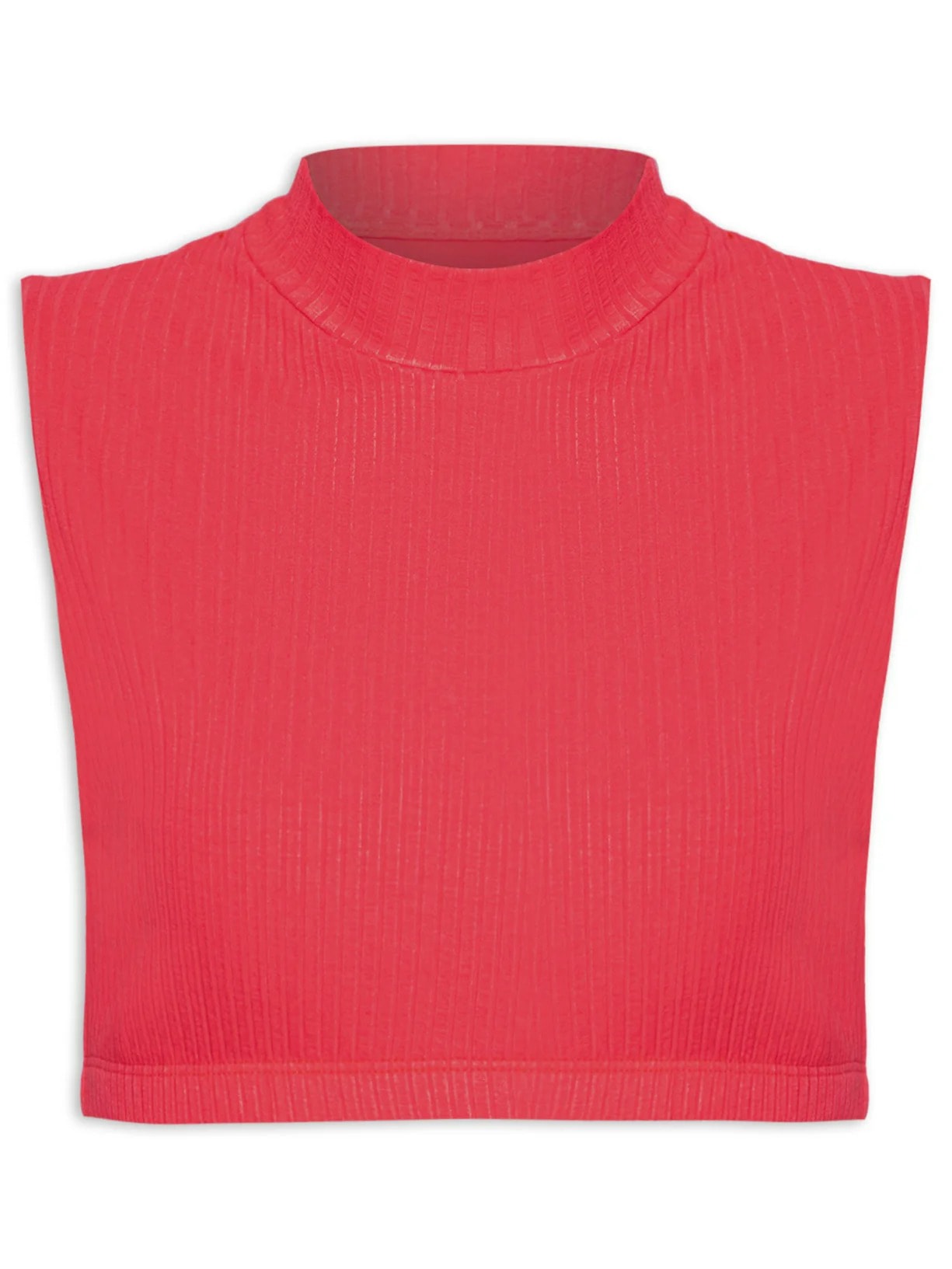 Top Aro Golinha Rib - Vermelho